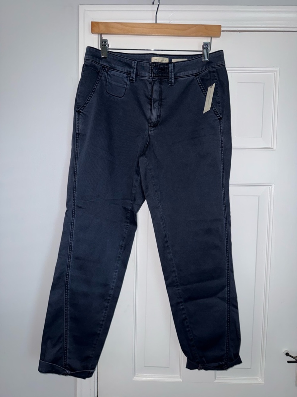 Anthropologie Blue Chino Relaxed AnklePant Size 28 Women's Pants - NWT